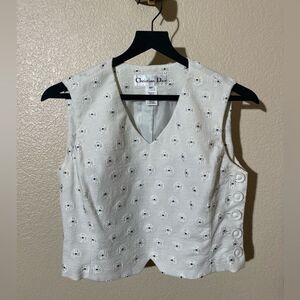 Vintage Dior White Vest